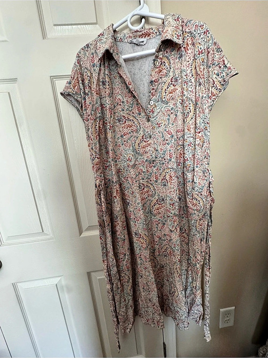 Lucky Brand Dresses & Skirts - Lucky Brand Paisley Maxi Dress in Pink & Blue Size 2X Like New